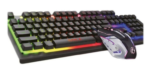 Combo Teclado Mouse Laser 3600dpi Gaming Km900 Igoma Colores