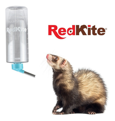 Imagen 4 de 5 de Bebedero Para Hamster Cuyo Conejo 1 Litro Antigoteo Roedores