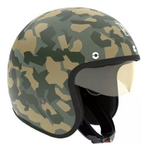 Casco Moto Hawk 721 Camuflado Saigon Mate Verde Talle Xl 62 