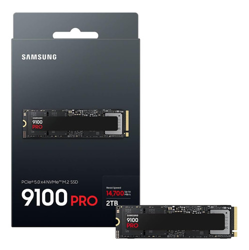 SSD Samsung 9100 Pro de 2 TB, PCIe 5.0x4 M.2 2280, Seq. Lee