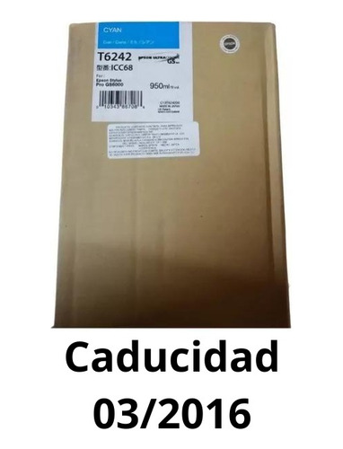 Cartucho De Tinta Para Plotter T6242 Cian C13t624200