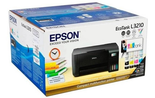 Impresora Epson Ecotank L3210, Multifuncional Conexión Usb