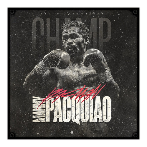 #399 - Cuadro Vintage 30 X 30 - Manny Pacquiao Boxeo Pacman