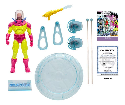 Mr. Freeze Black Light Gold Label Exclusive Edición Limitada