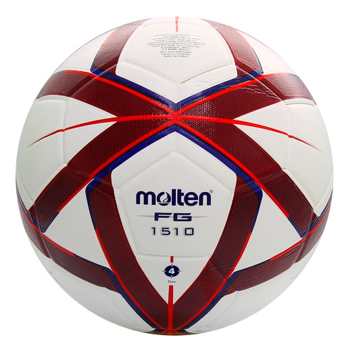 Balón Fútbol Molten Forza F4g1510 Laminado No. 4 | Sporta Mx Color Rojo