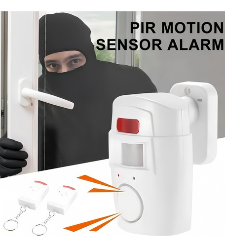 Alarma Sirena Con Sensor 2 Controles Movimiento Sirena Casa