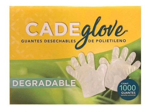 Guantes Desechables Cade Glove Biodegradables 1000 Piezas 