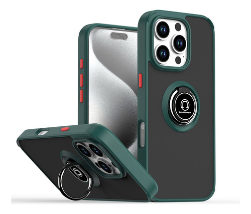 Funda Premium Para Samsung M21 Con Función Atril, Soporte De Anillas, Anticaída, Delgada