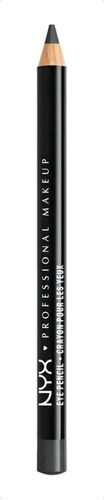 Lápiz delineador de ojos NYX Professional Makeup Slim Eye Pencil color charcoal