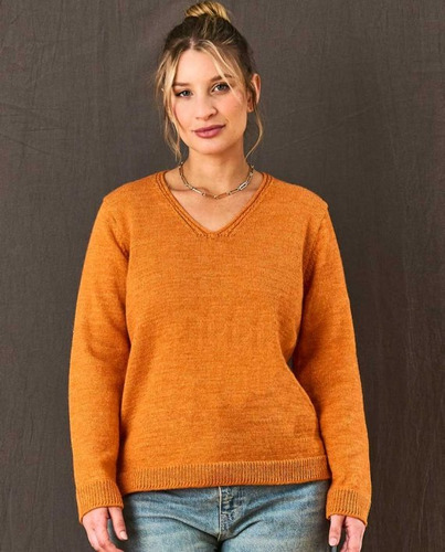 Sweater Pulóver Escote En V Mauro Sergio Dama