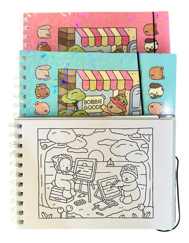 Livro De Colorir Bob Good 48 Folhas Caderno De Desenho Pintura Com Folha De Acetato Ótima Qualidade