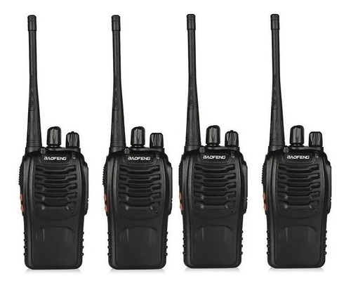 4 Radio Transmisor Portátiles Walkie Talkie Bf-888s Baofeng 