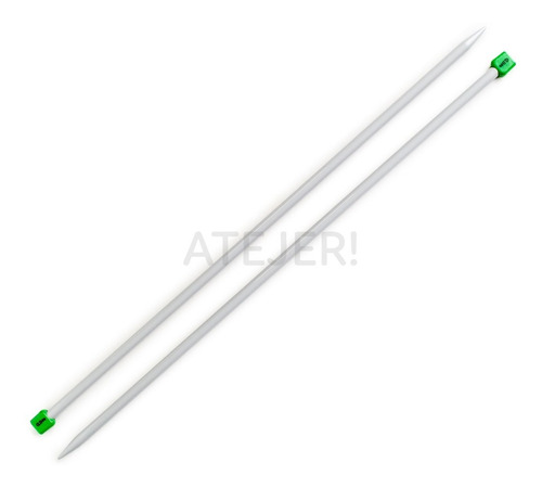 Imagen 10 de 10 de Agujas Tricot De Aluminio Marca Cbx N° 5,5 X Caja 12 Pares