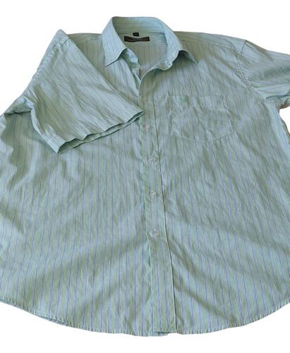 Camisa Manga Corta Adulto Color Verde Agua