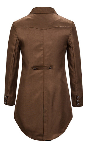 Abrigo Para Hombre W T722, Vestido Gótico, Uniforme De Esmoq