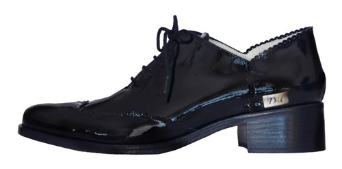 Zapato Abotinado Dama Cuero Acordonado | Donata Drid