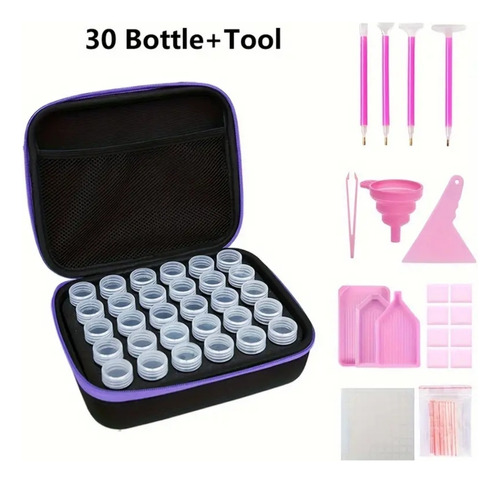 Caja De Almacenamiento Para Pintura De Diamantes 5d Diy