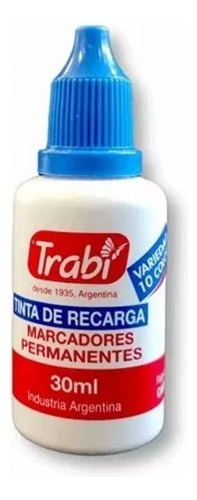 Tinta Trabi 30ml Recarga Para Marcadores Permanente