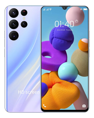 Android Celulares S22 Ultra Pro 6.52 Pulgadas Barato Ram1gb Y Rom8gb Plateado