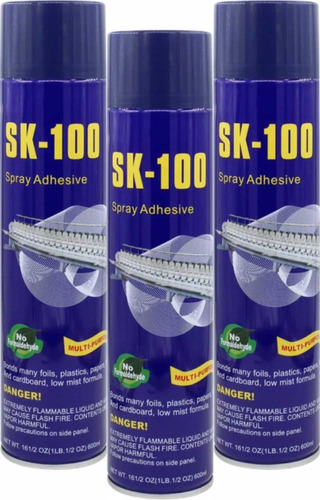 Adhesivo En Spray Sk-100 3 Pzs