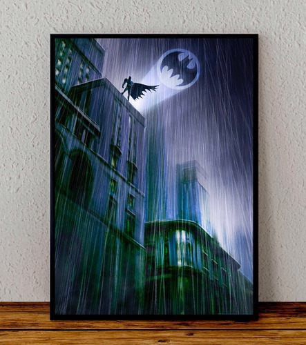 Cuadro 33x48 Poster Enmarcado Batman Pelicula Dc Comics