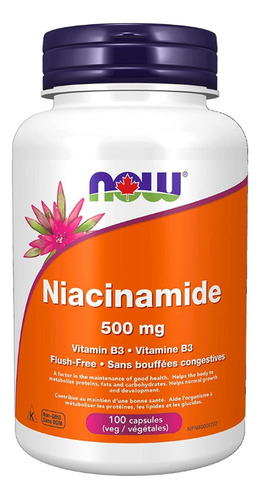 Now Niacinamide 500mg 100cap Tienda 