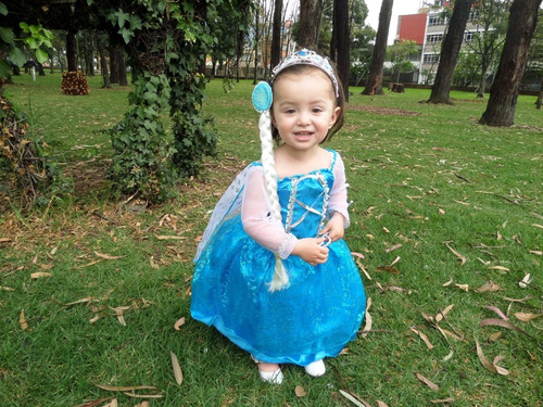 Imagen 3 de 3 de Disfraz Fronzen Vestido Elsa Promoción Disfraces Princesas