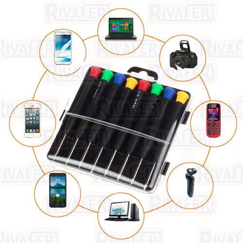 Imagen 10 de 10 de Kit Destornilladores Celulares Torx Imantados Electronica 8p