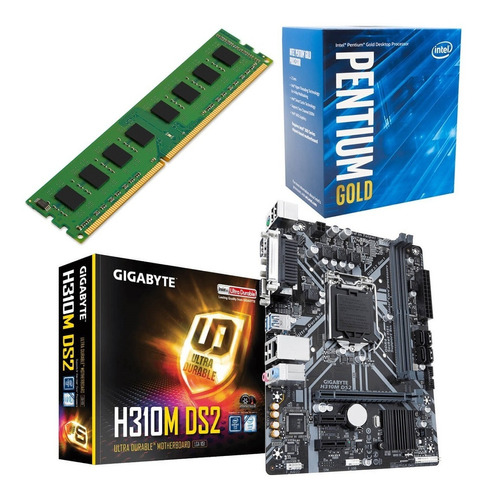 Combo Pc Intel G5400 +  Giga H310m + Ddr4 4gb 2400 Martinez