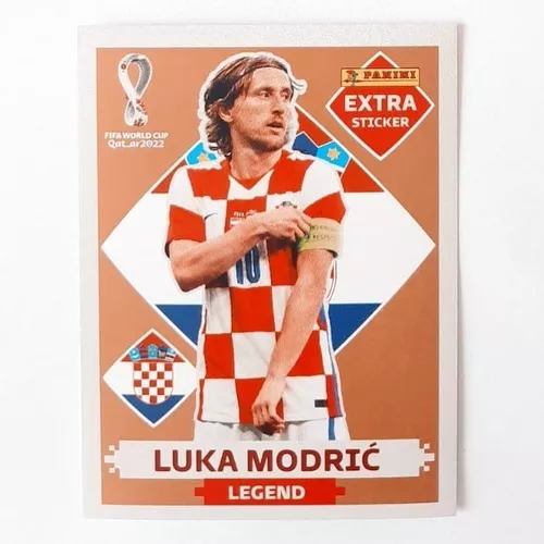 LUKA MODRIC BORDÔ (Base) - EXTRA LEGEND (Croácia) - Figurinha Original -  Não