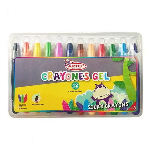 Artel Crayones Gel Extra Suaves 12 Und