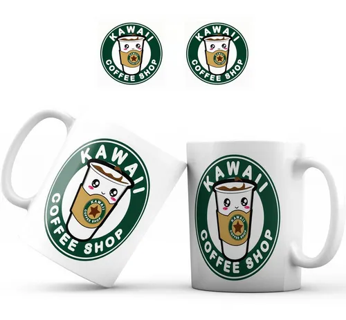 Mug Taza Kawaii Tierno Café Regalo Cute Starbucks