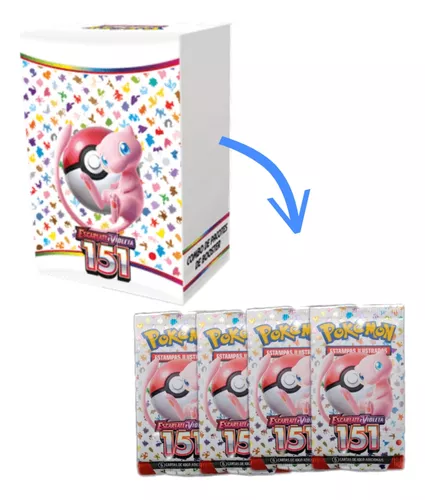 Cartas Pokémon Box 18 Boosters Escarlate e Violeta 151 Copag