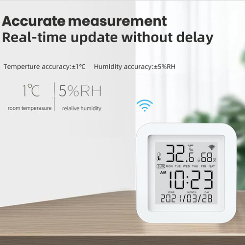 . Smart Sensores Tuya Wifi Lcd Usb Alexa Google Home