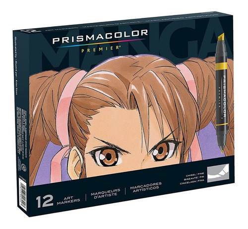 Marcadores Prismacolor Premier 12 Set Manga Color Multicolor