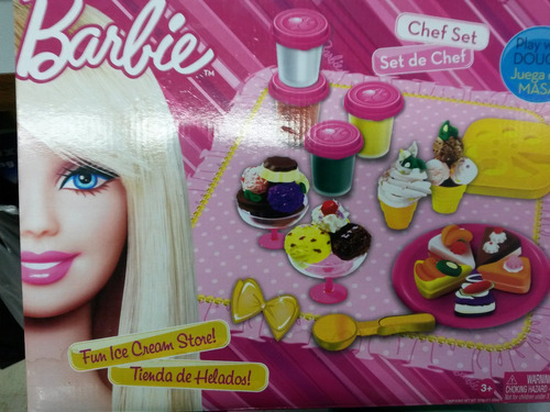 Play Dough Barbie Set De Helados Y Postres Grande