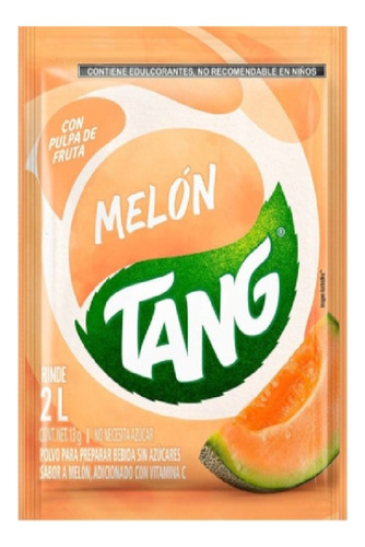 Bebida En Polvo Tang Sabor Melon  Sobre De 13g