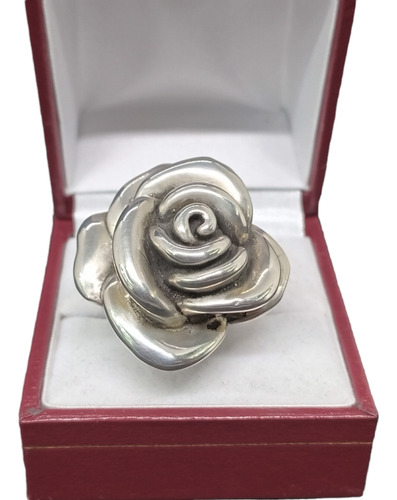 Anillo De Plata 925 , Modelo De Flor , 8.5 Gramos 