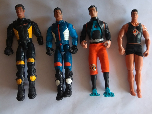 Action Man Traje Negro Azul Combatehasbro Por Pieza 