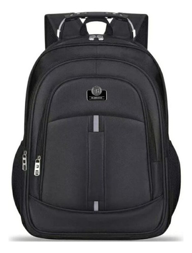 Mochila Masculina Feminina Laptop Reforçada Viagem Trabalho Cor Preto