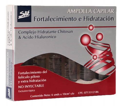 Ampolla Capilar Fortalecimiento E Hidratación Slik 10cc 25un