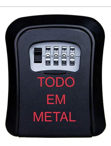 Mini Cofre Tudo Em Metal Parede Segredo Guarda Chaves Jóias