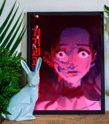 Cuadro Marco Negro Poster 33x48cm Neon Genesis Evangelion 18