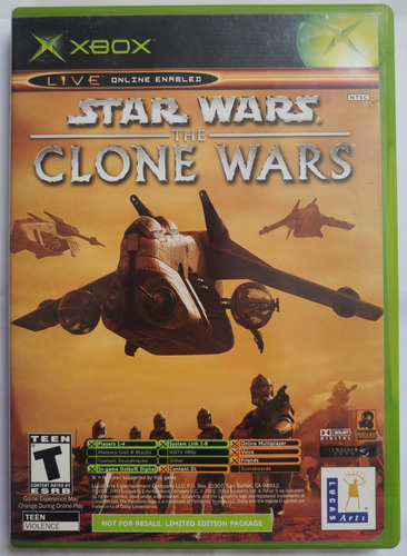 Star Wars The Clone Wars & Tetris World Origina Xbox Clásico (Usado)