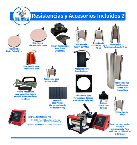 Combo 8 En 1 Plancha Plana 40x60 Sublimacion A 14 En 1 S/5