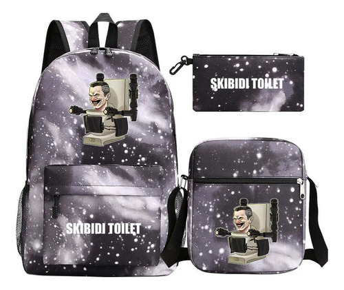 Skibidi Toilet Mochila Más Vendida 3piezas Style 6