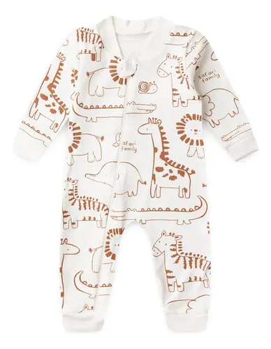 Macacão Bebê Fofuxo Suedine Estampado com Zíper (rn/p/m/g) — R$ 37,67 em Mercado Livre, 23% OFF