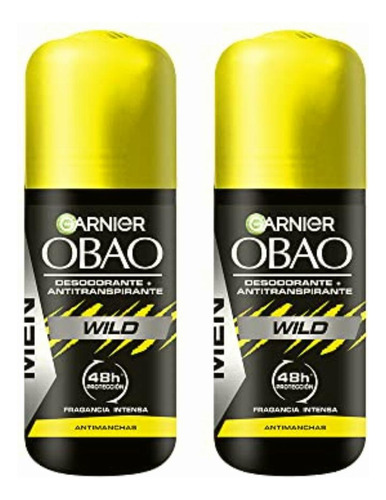 Garnier Obao Wild Desodorante Para Hombre Roll On 65 Gr, 2