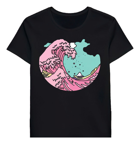 Remera The Great Wave Off Kanagawa Pastel Aesthetic Japa0344