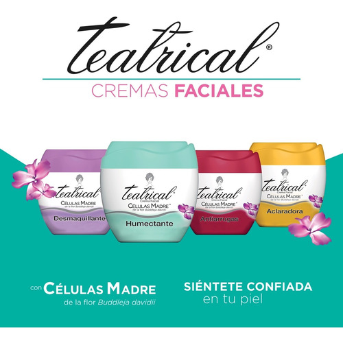 Pack Teatrical Crema Desmaq + Humectante + Corp. Nutritiva